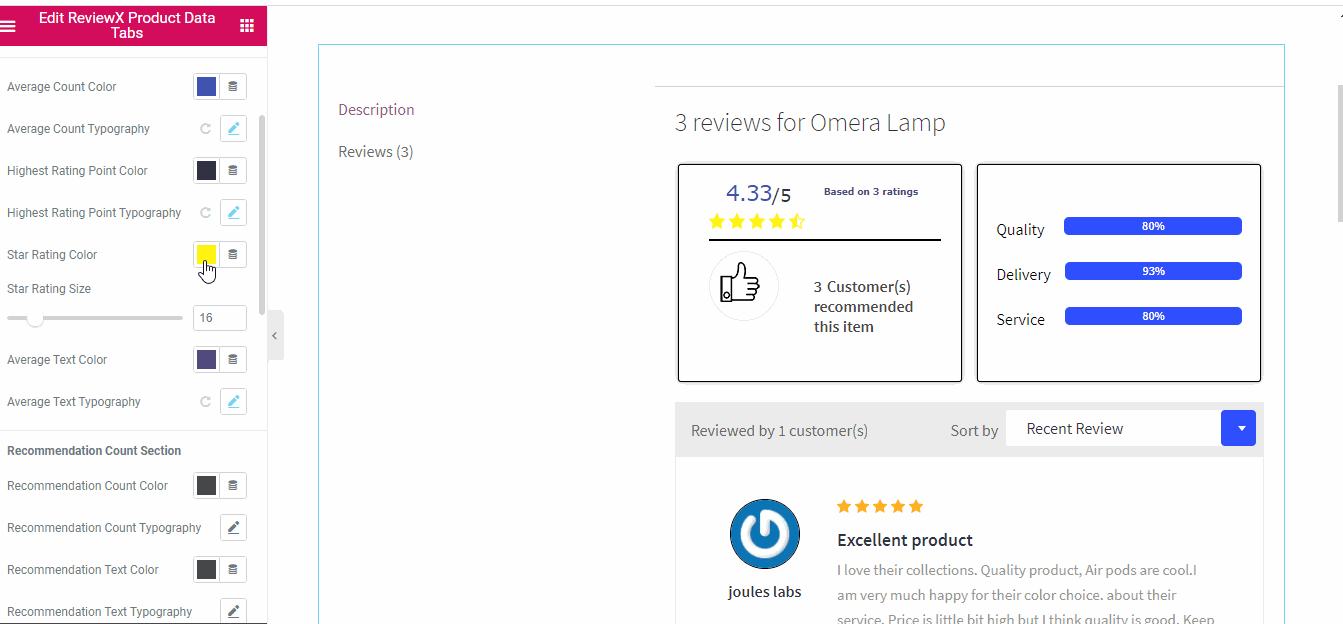 how to use reviewx elementor widget 04 1