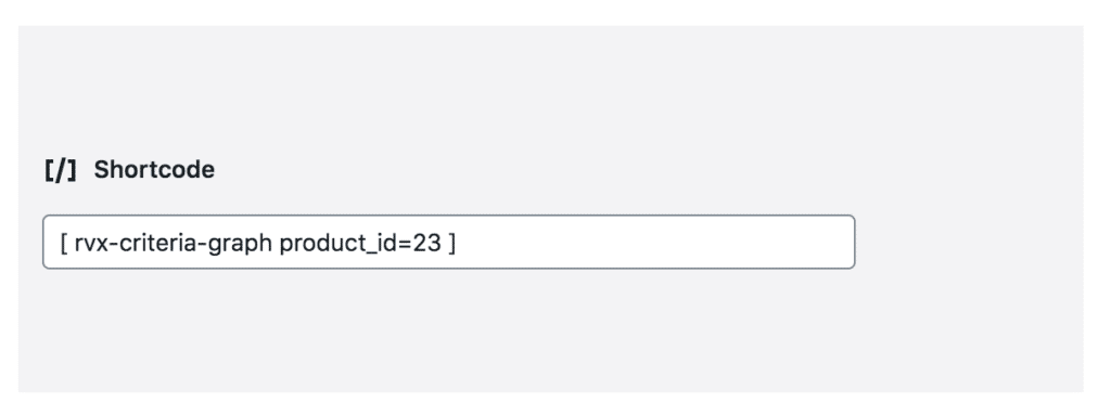 Shortcode to Display Product Criteria Graph 1 sc graph 1