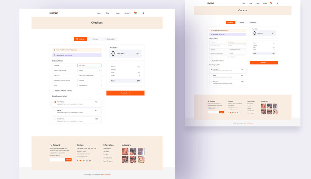 Checkout Page