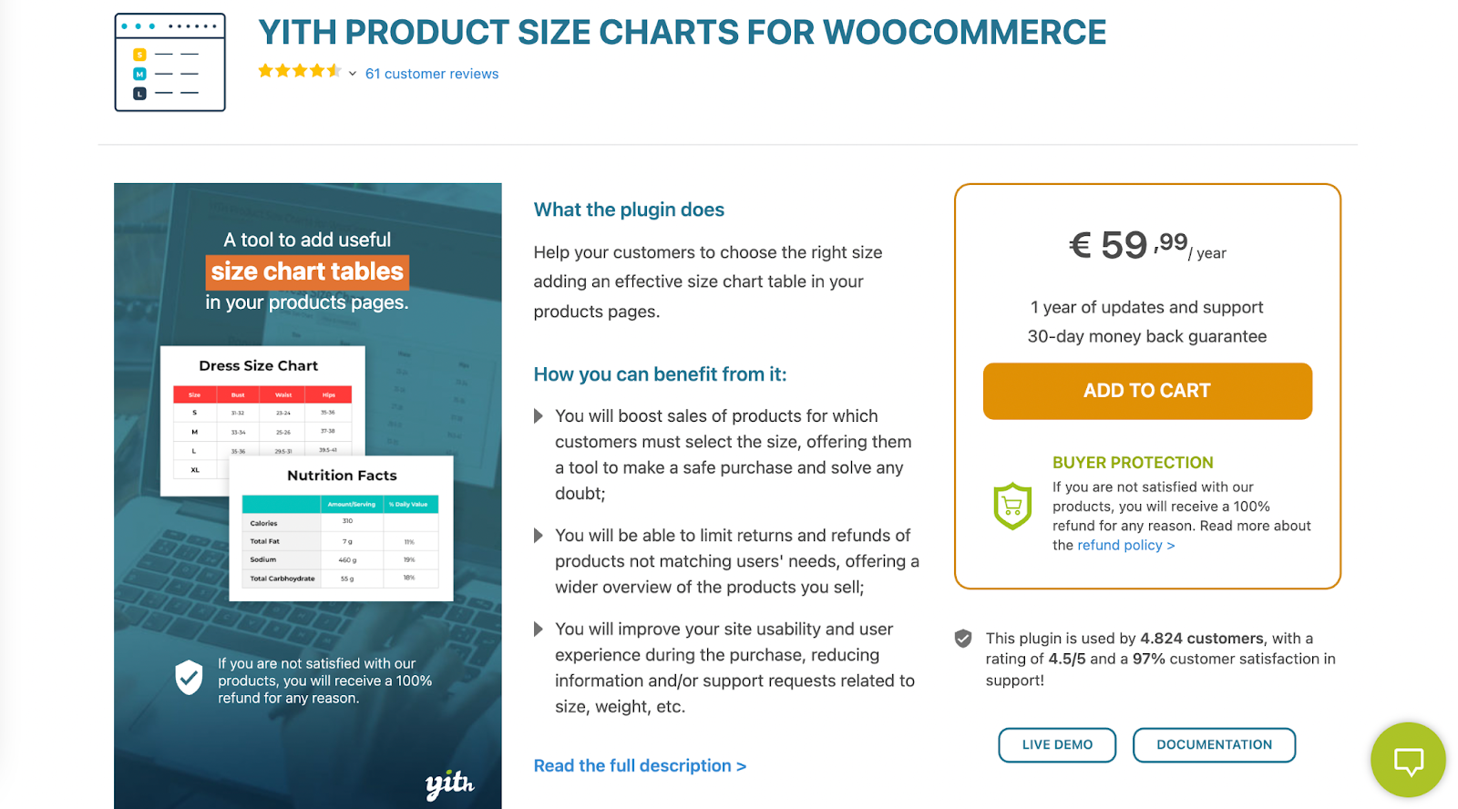 Top 5 Best WooCommerce Product Size Chart Plugins 3 WooCommerce Product Size Chart