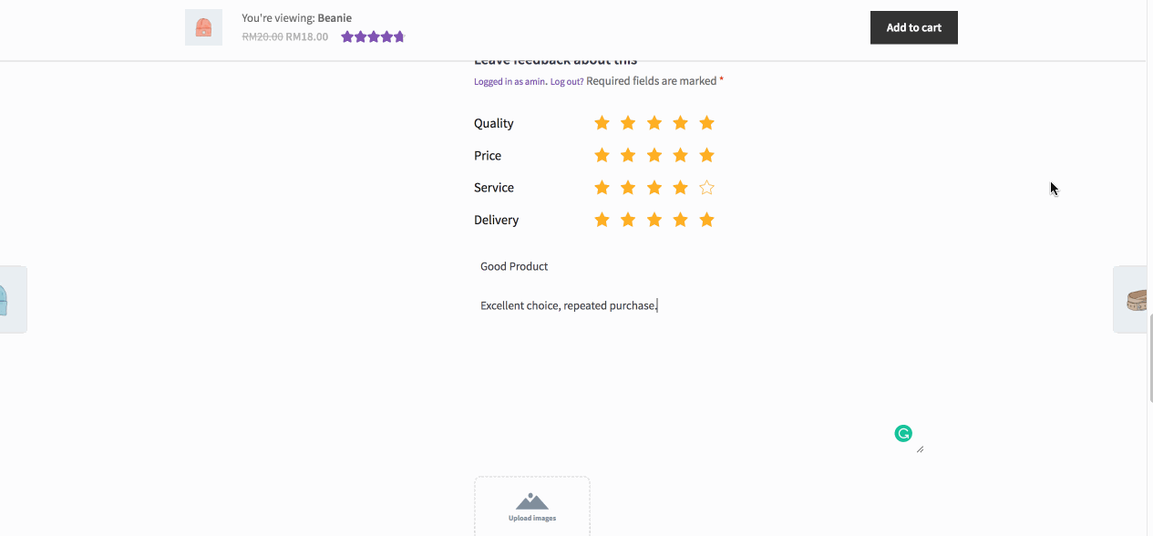 How to display the reviewer's country with their review? 2 at 2