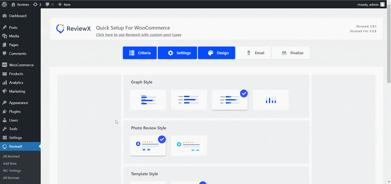 Advanced Settings Panel