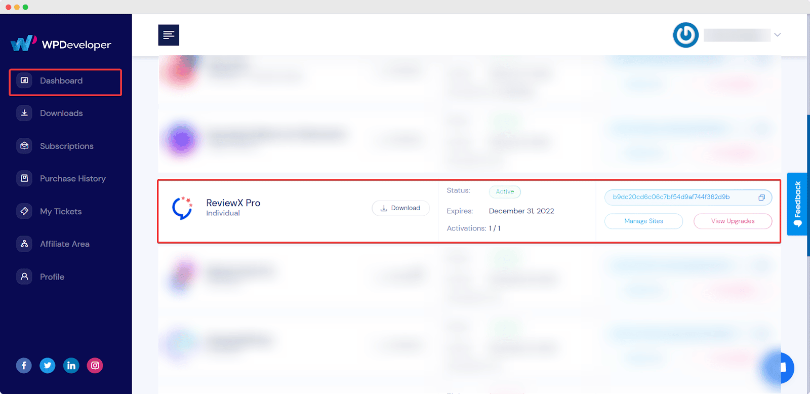 Activate ReviewX Pro License Key