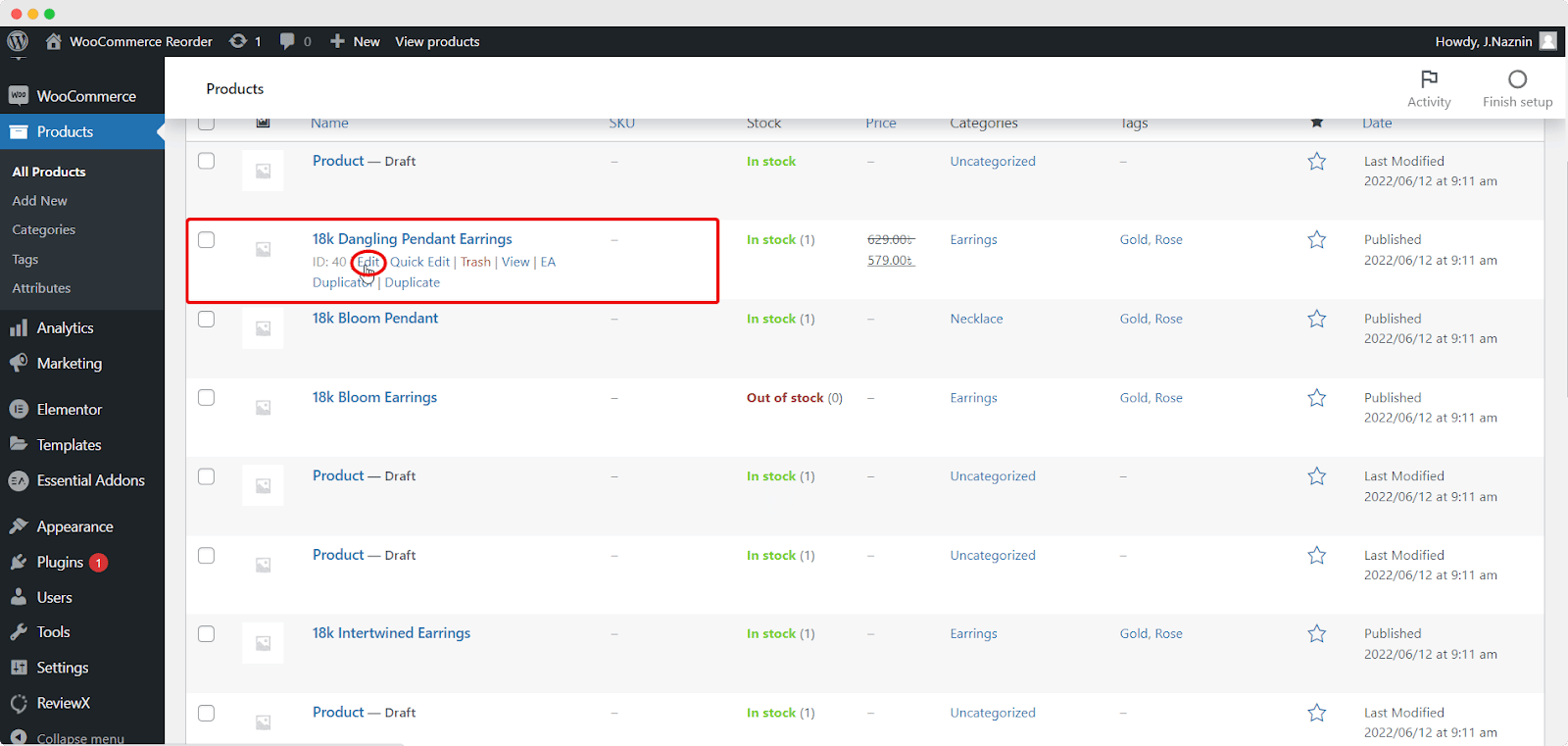 Reorder products in WooCommerce