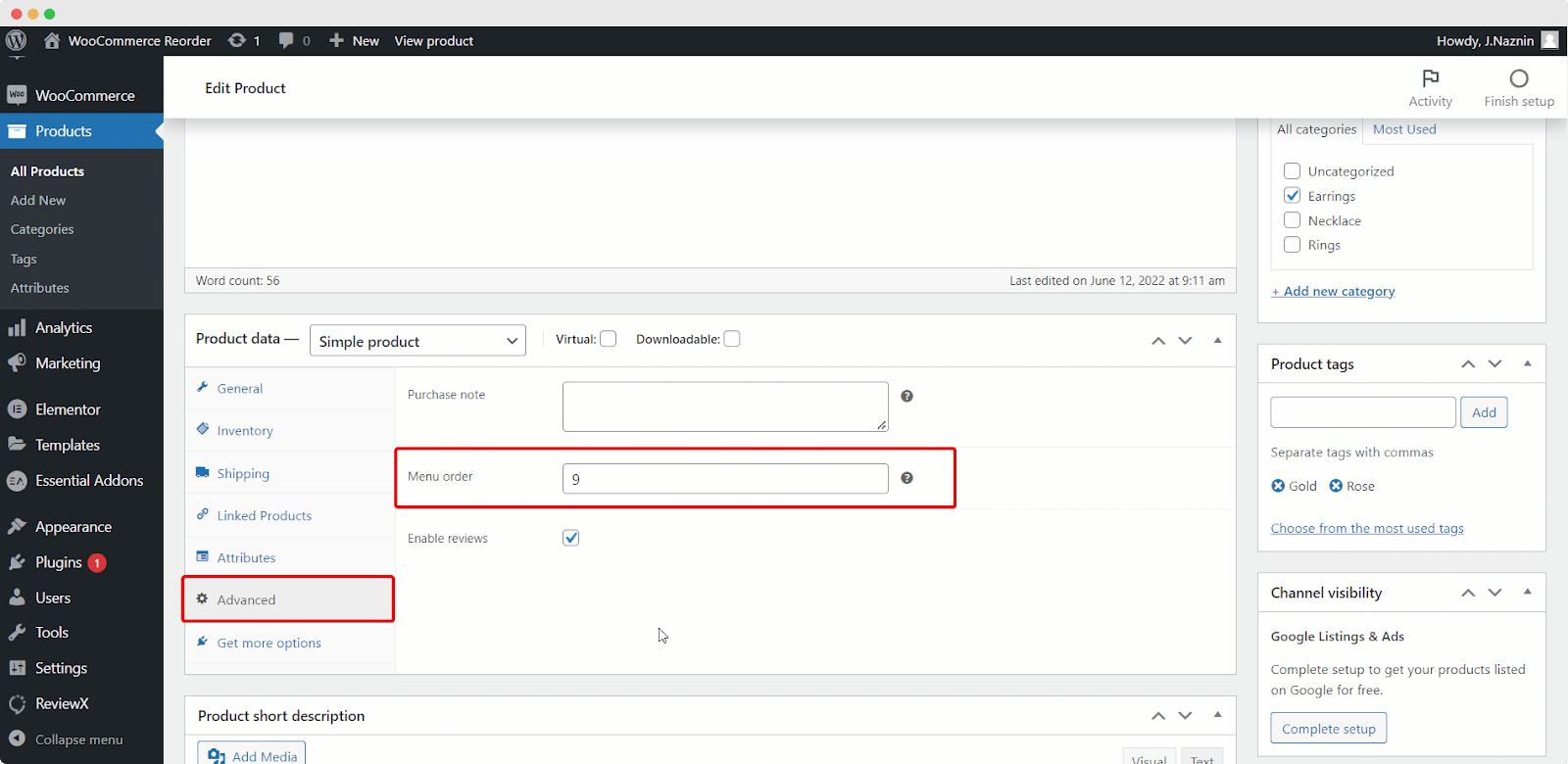 Reorder products in WooCommerce