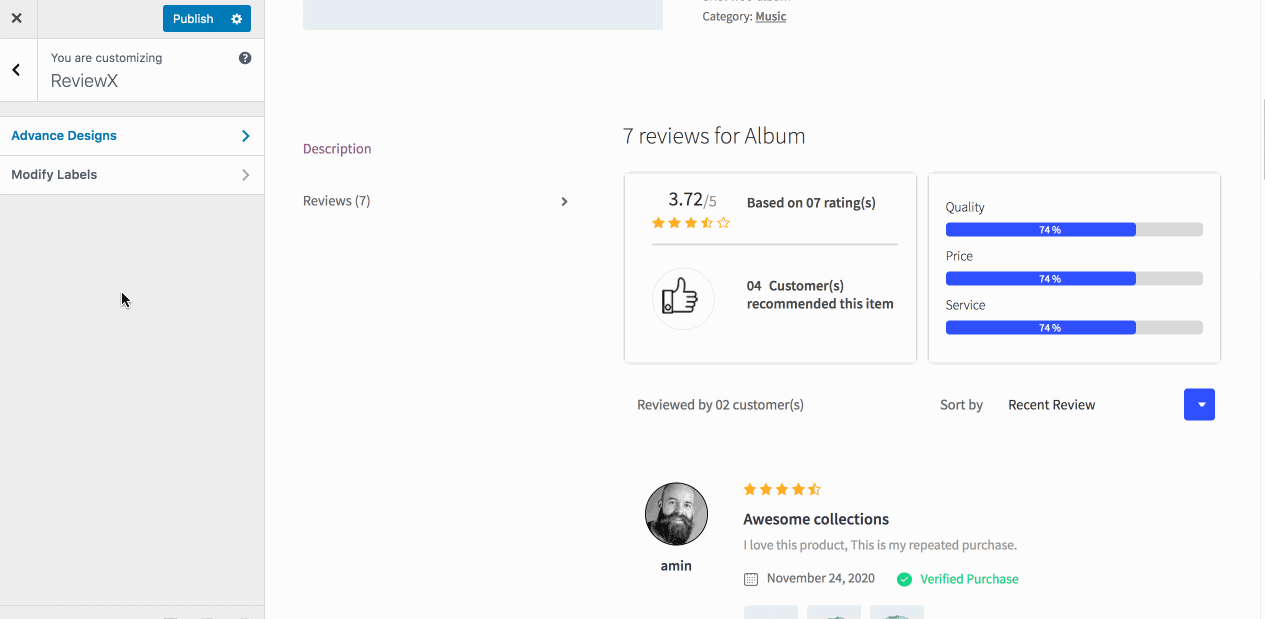 Design A WooCommerce Review Using WordPress Live Customizer