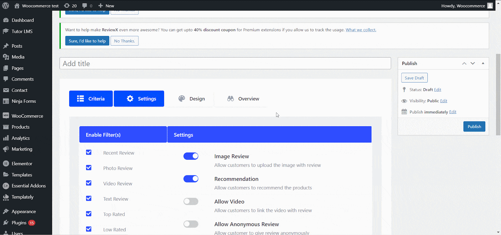Enable Customer Recommendation