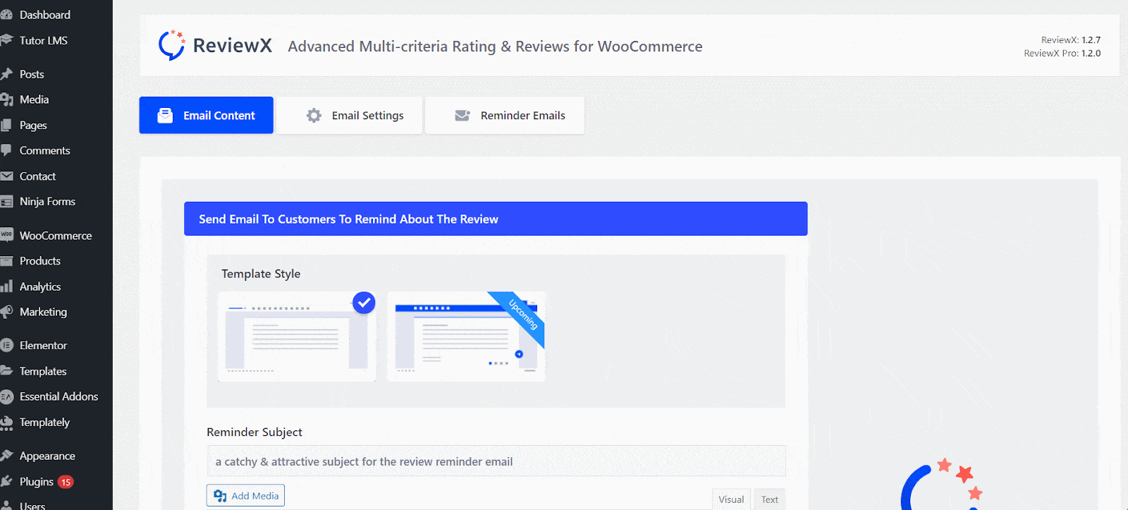 Review Reminder Email