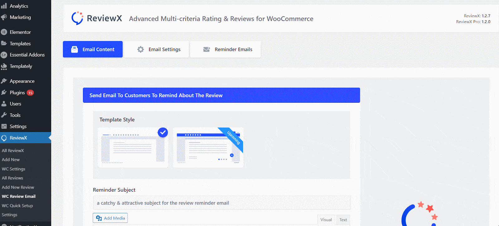 Review Reminder Email