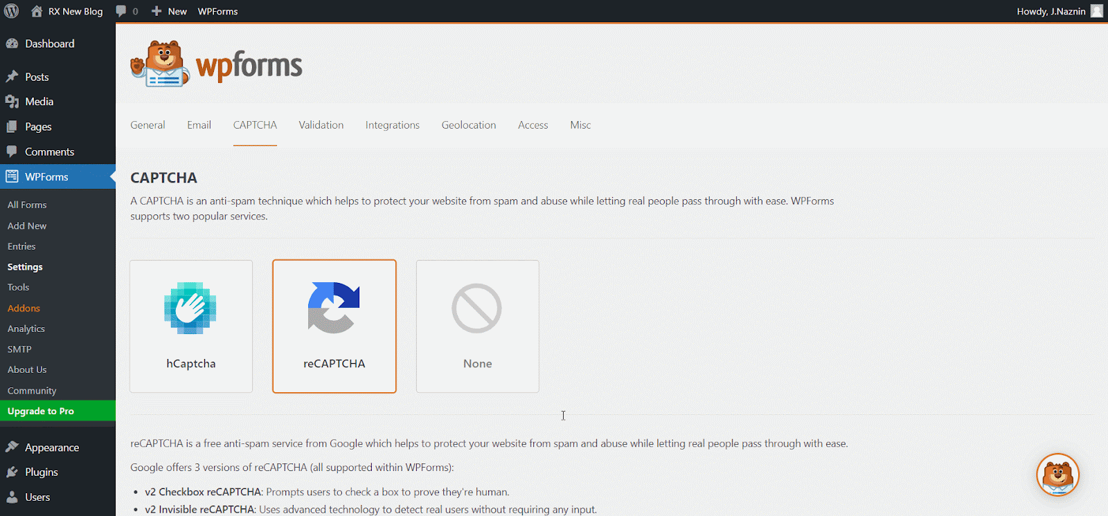 How to Add CAPTCHA in WordPress Forms? (Easy Guide 2023) 12 Add CAPTCHA in WordPress Forms